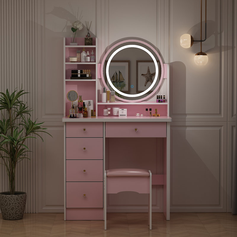 Hermanson Vanity, Pink