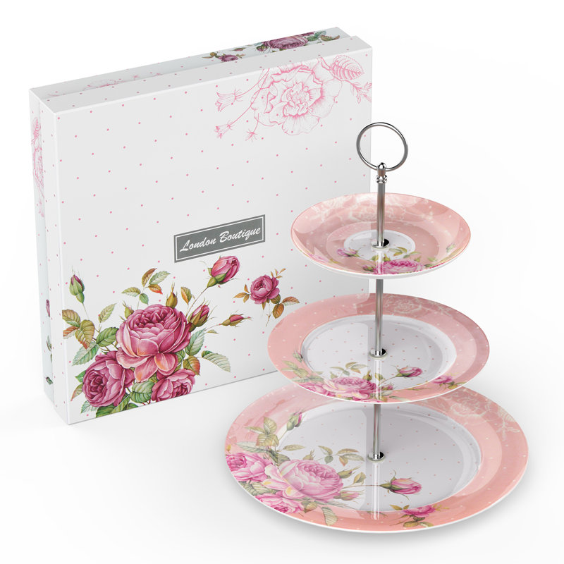 Tiered Stand, Pink