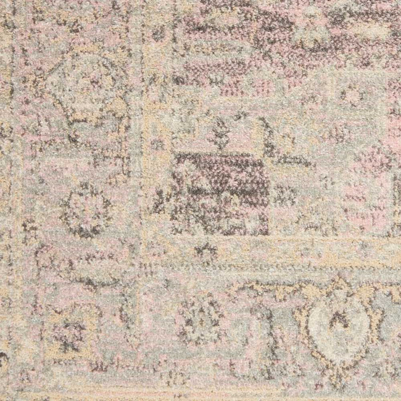 Tapis à motif oriental délavé ivoire Timera, Rectangle 8 pi x 10 pi