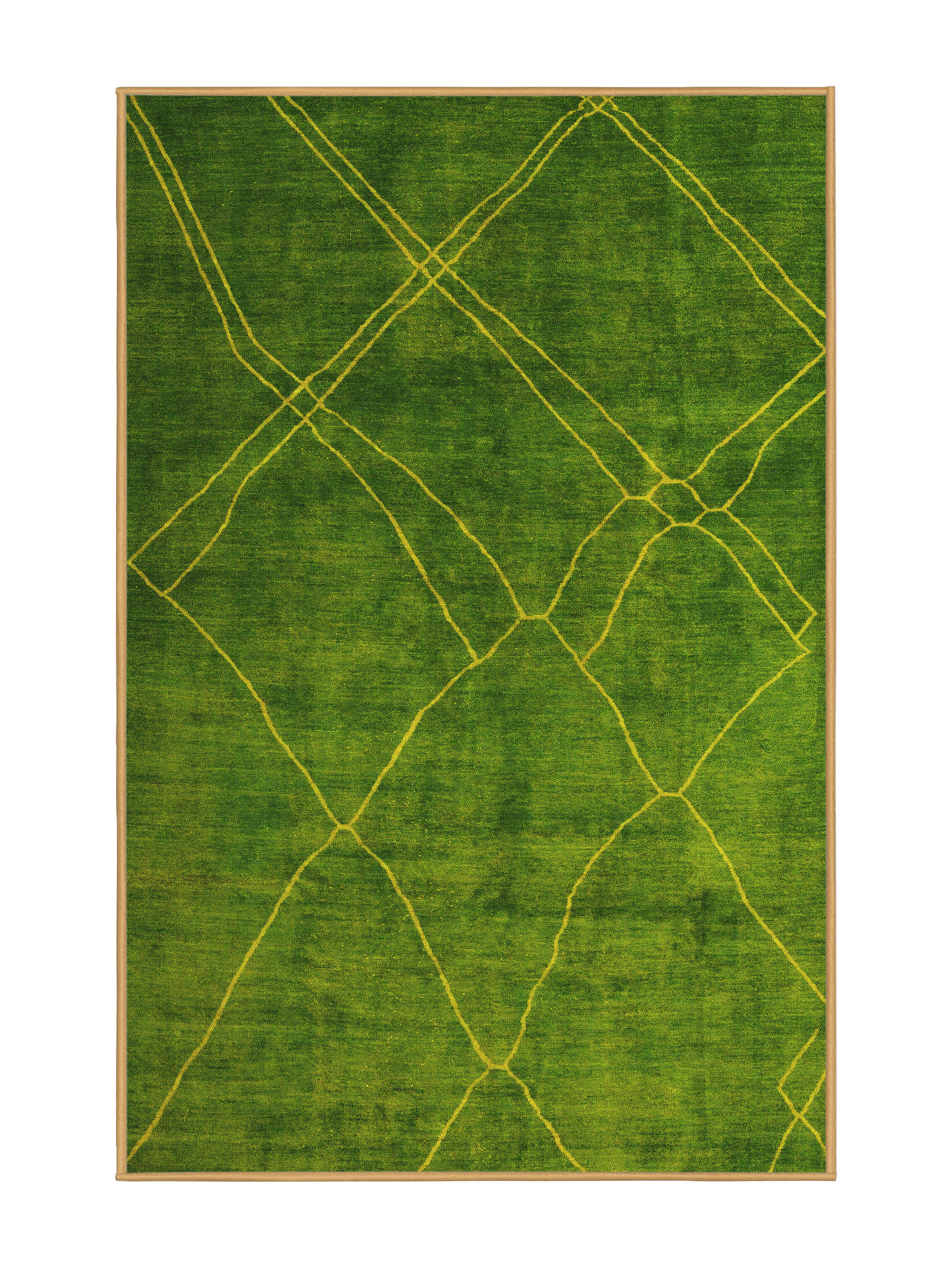 Factory Select Area Rug Foundry Select Abstract 5377 Yellow Machine Washable Area Rugs ...