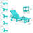 Haley Reclining Chaise Lounge with Patio Side Table (1 Chair and 1 Table)-1953734023