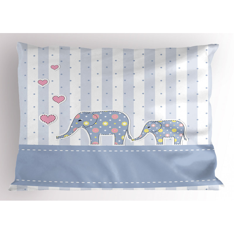Nursery Polyester Striped Sham Set, Queen