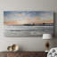 Coucher de soleil sur la plage du Pacifique - Toile tendue avec châssis - Prêt à accrocher-2122871773