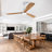 42" 50" 60" 72" 3 Solid Wood Blades Ceiling Fan With Led Light And Remote Control Reversible DC Motor-1541022331-1541022335