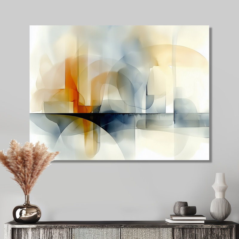 Radiant Light Of Abstract Horizon II - Modern Metal Wall Decor, Abstract Metal Print, 24" H x 32" W