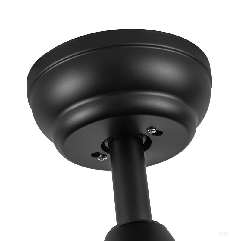 Ventilateur de plafond à DEL 44 po avec pales en ABS intégré, Noir