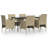 Long Dining Set with Cushions-42677409-42677423-42677418