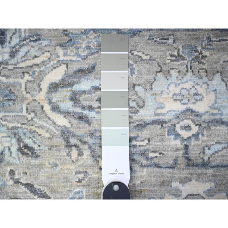 Tapis gris en laine noué à la main 8 pi 3 po x 10 pi Peshawar 5BD668E083A64C9B9AEE25D058EE2205