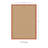 Nannette Handmade Medium Beige Berber with Burnt Orange Cotton Border Made in the USA Area Rug-1373026991