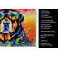 Serviette de cuisine Rottweiler Hippie Dawg