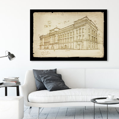 " European Buildings Buckingham Palace 1703 " Painting Print
