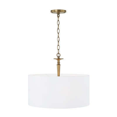 Luminaire suspendu cylindrique à 3 lumières Abbie
