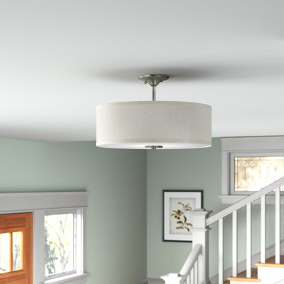 Armindo Fabric Semi Flush Mount