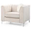 Fauteuil contemporain incliné ivoire-834836580