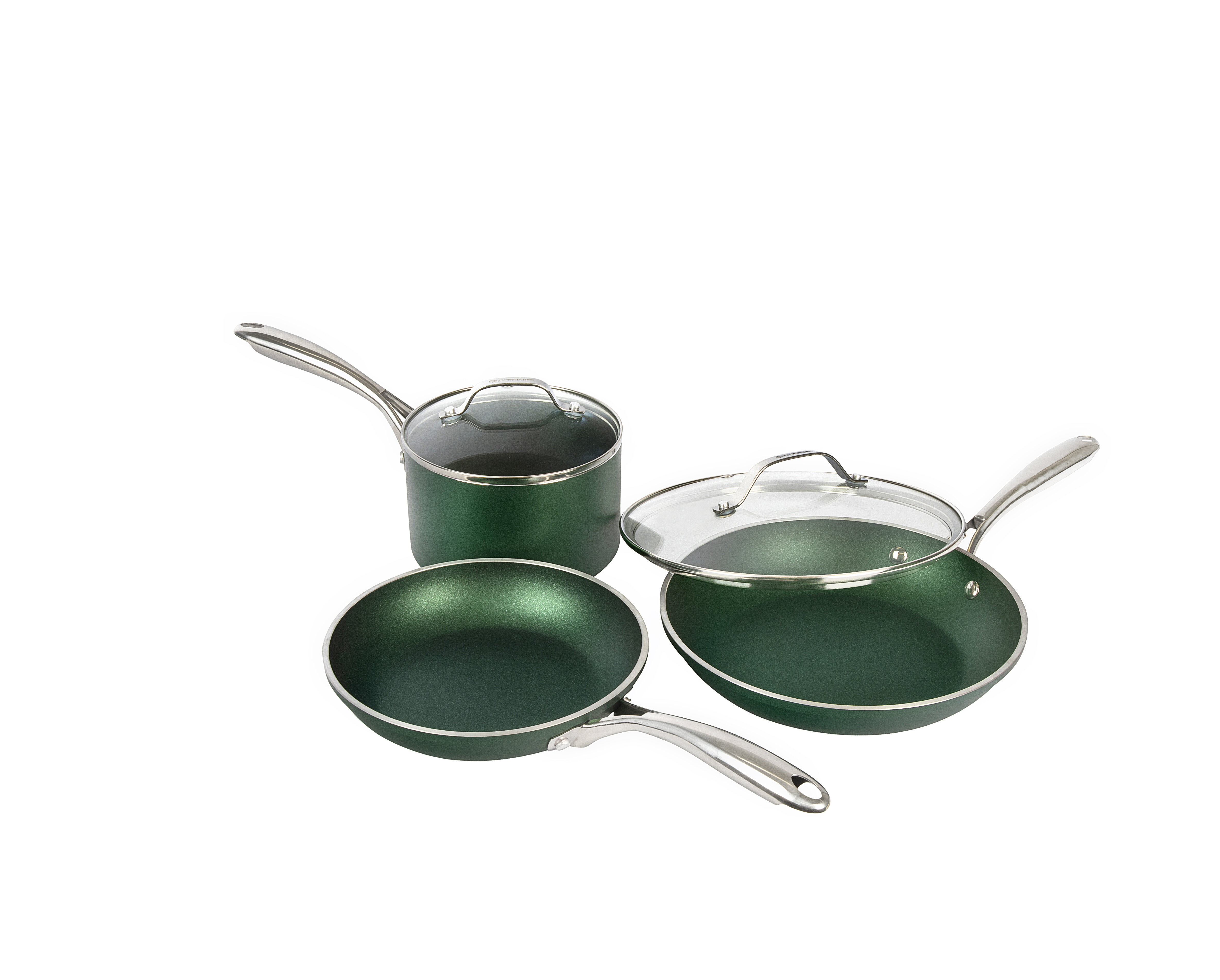 Granitestone Emerald 5 Piece Nonstick Cookware Set & Reviews