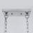 5-Light Chrome Crystal Rectangular Kitchen Island Chandelier