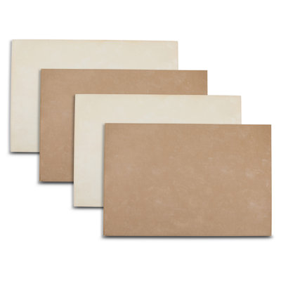  Velvet Reversible Premium Vegan Leather 12" X 18" Rectangular Placemats Set Of 4