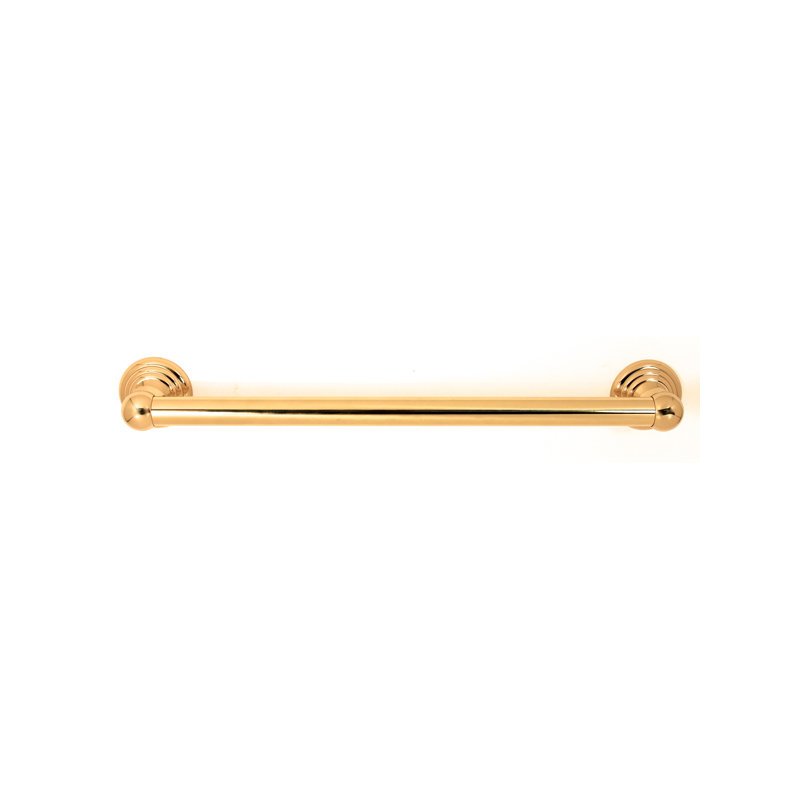 Embassy Wall Mounted Towel Bar, Polished Brass