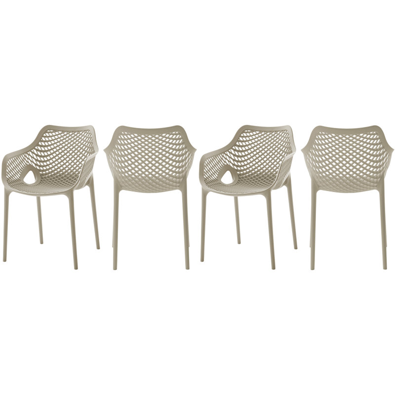 Fauteuil de salle à manger Mykonos, Taupe