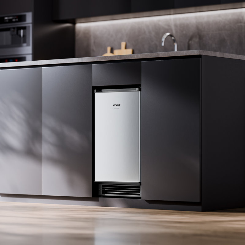 Undercounter Ice Maker 15 Lbs/Day Built-in Ice Maker Machine w/ Reversible Door, 28.74" H x 17.13" W x 14.96" D