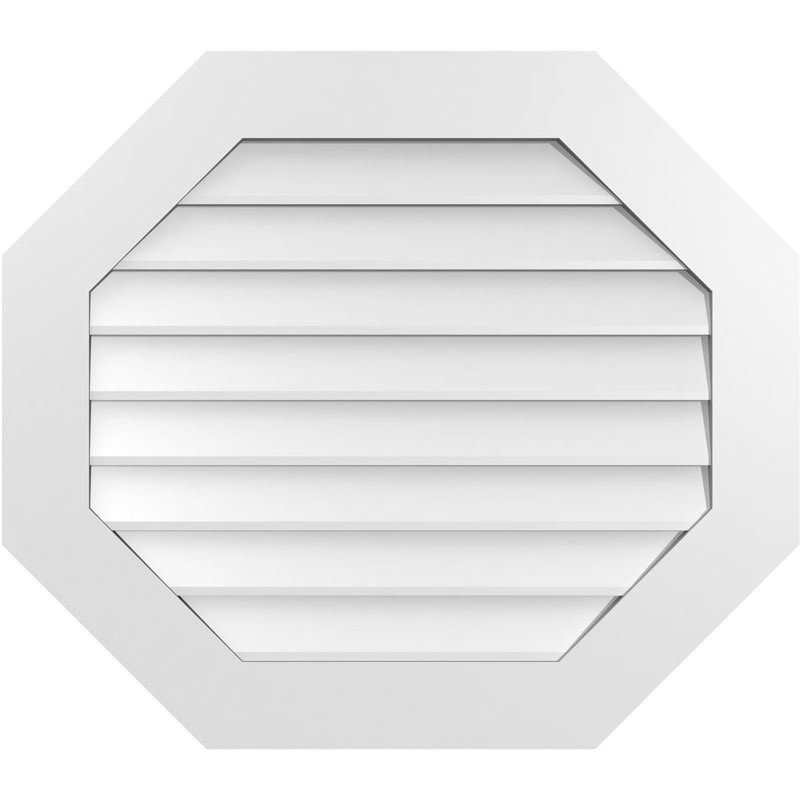 Évent horizontal gondole allongé en surface octogonal Signature, H 28 po x l 32 po x P 1 po