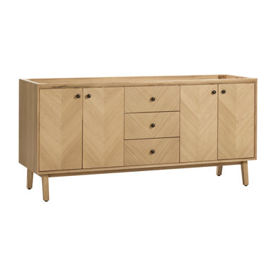 Adele 72'' W Double Bathroom Vanity Base