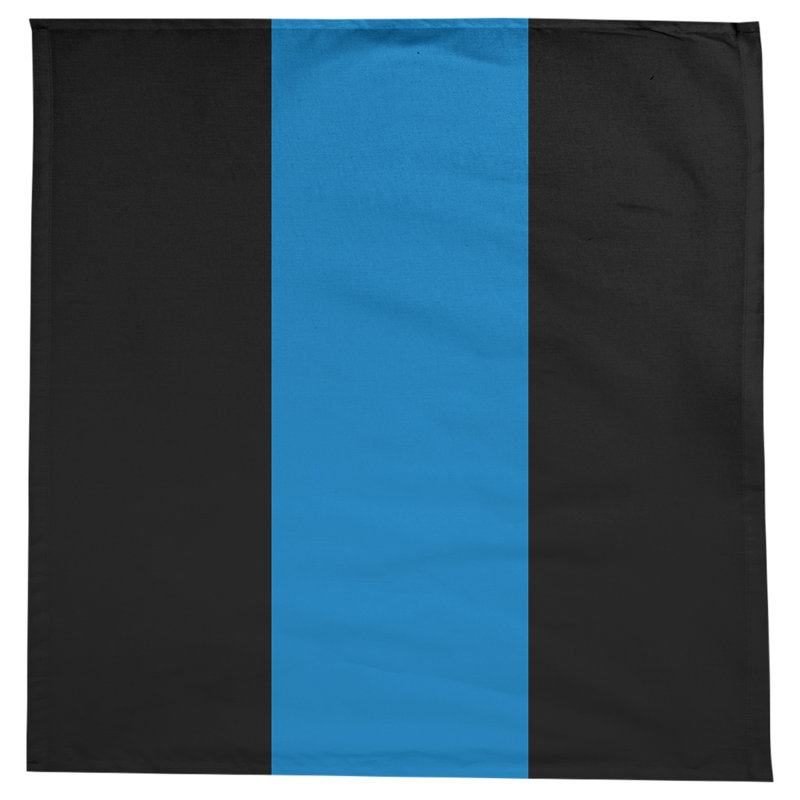 Nappe basket Orlando, Noir / bleu / noir