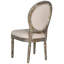 Chaise d'appoint Roi Louis en bois massif Denholme-154055273-152255452