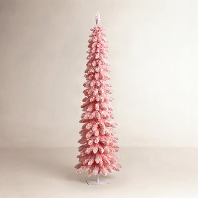 Gwendia Lighted Artificial Pine Christmas Tree