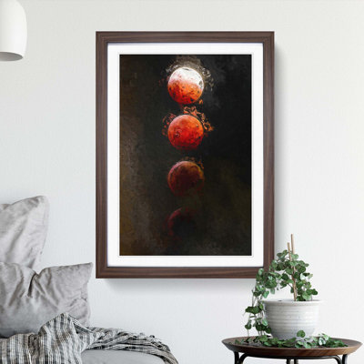 Lunar Eclipse in Abstract - Picture Frame Graphic Art Print