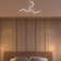 Ravensworth LED 3 Light Flush Ceiling Light, Flexible Polycarbonate Arms, Matt Nickel, Non-Dimmable