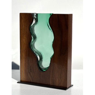 Vase de table en bois fait à la main Almerindo