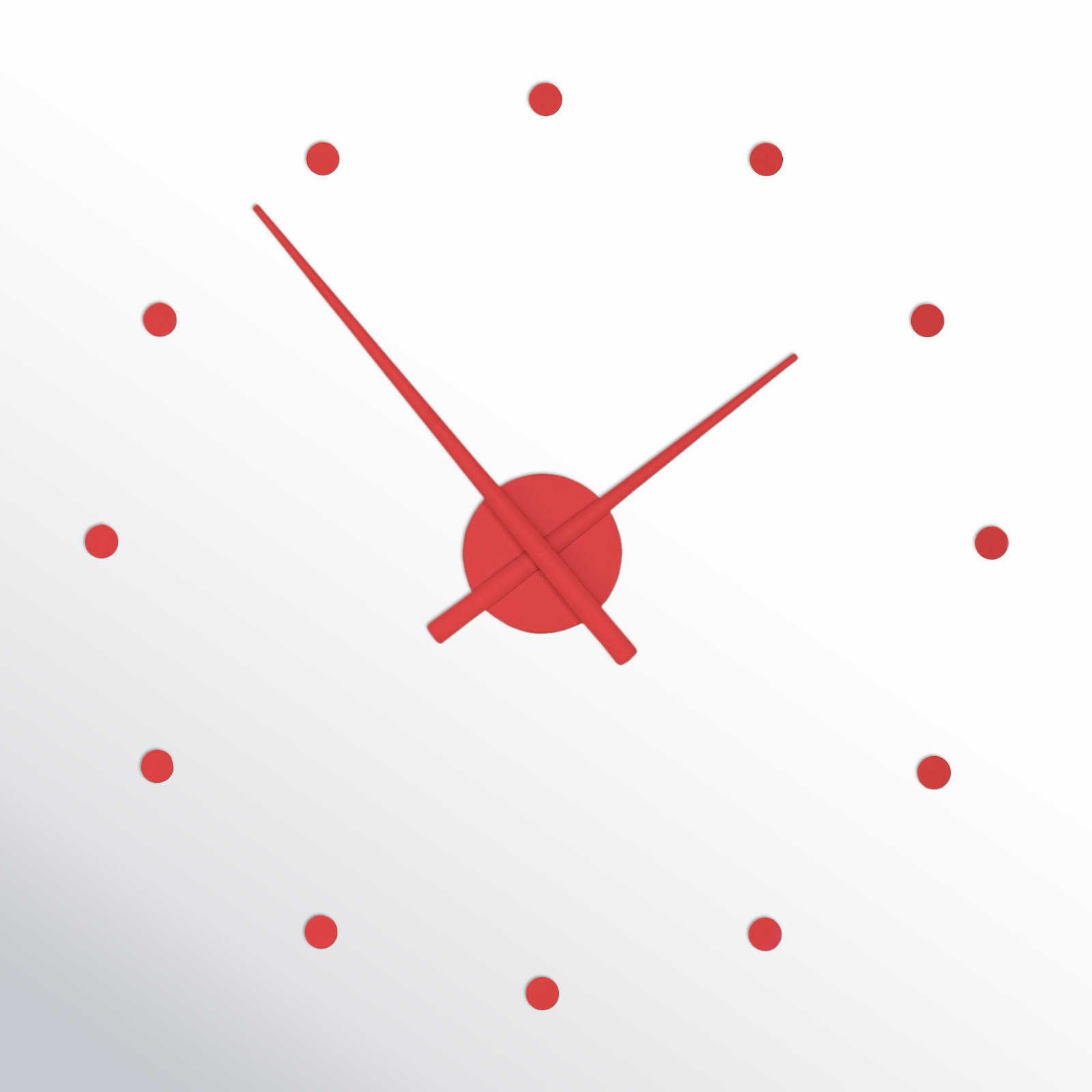 OJ Wall Clock, Red, Large