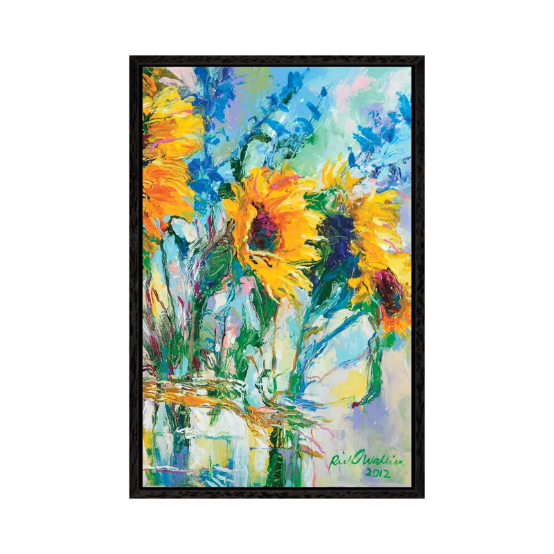 Richard Wallich - Print on Canvas, 66.04 cm H x 45.72 cm W, Black Floater Framed