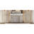 47" Half-Moon Mirrored Console Table with Fluted Glass & Crystal Knob Drawer - Silver Entryway Vanity Desk for Bedroom/Dressing Room(Grey+Sliver)-1957674986