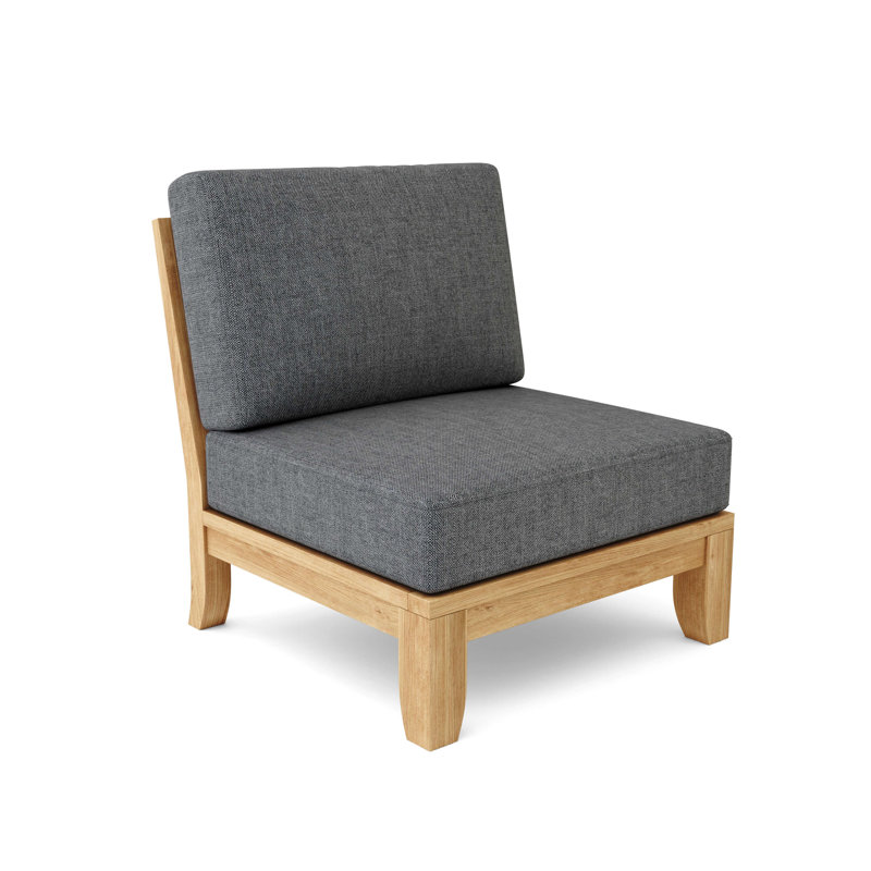 Luxe Outdoor Teak Lounge Chair