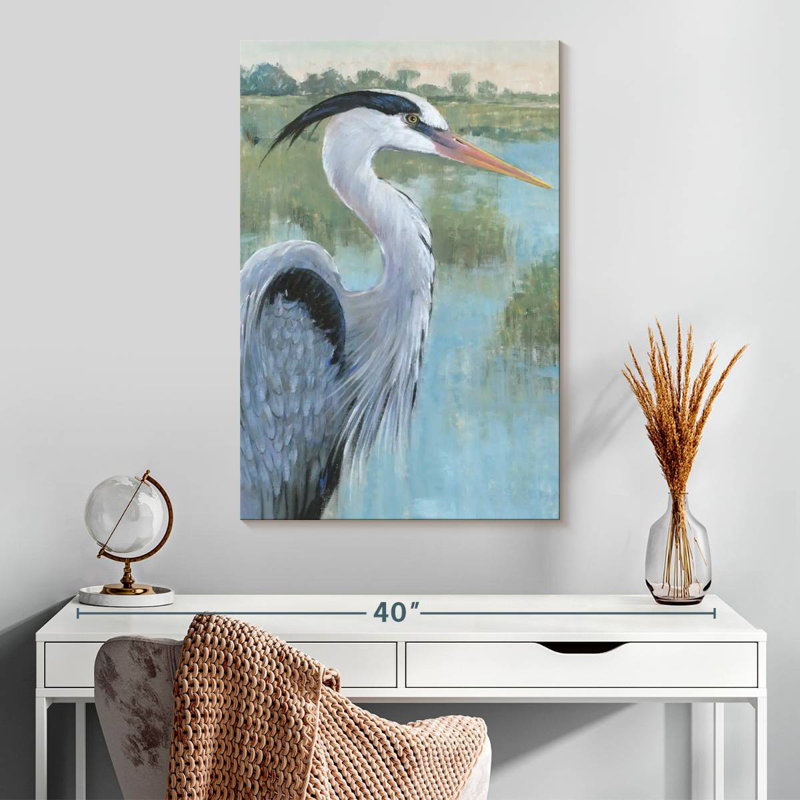 Brampt Blue Heron Portrait II, 30" H x 20" W