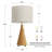 24'' Metal Table Lamp For Living Room and Bedroom