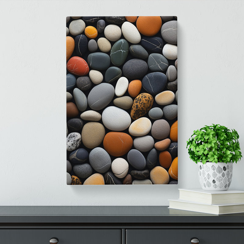 Pebbles Modern - Wrapped Canvas, 60cm H x 40cm W x 3cm D