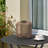 9.45" H All Iron Frame Rattan Lantern With Hemp Rope Handle-114212646