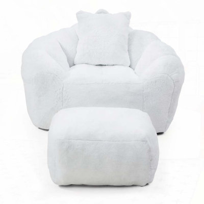 Faux Fur Bean Bag Chair
