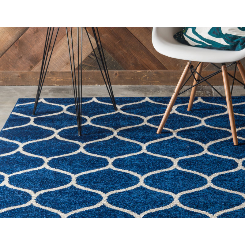 Llanet Geometric Indoor Rug, Square 4'1"