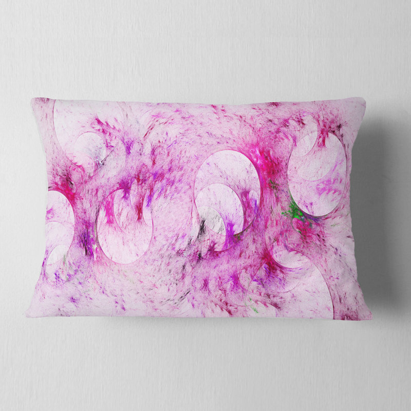  Coussin lombaire abstrait à texture de verre fractal