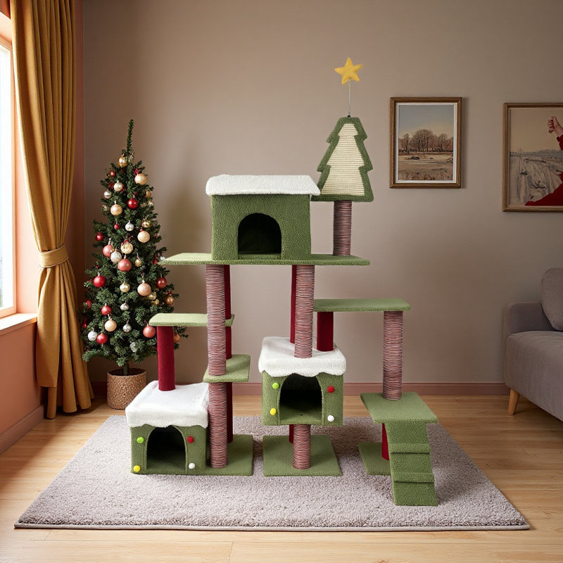 Large tour d'arbre à chat pour chats d'intérieur
