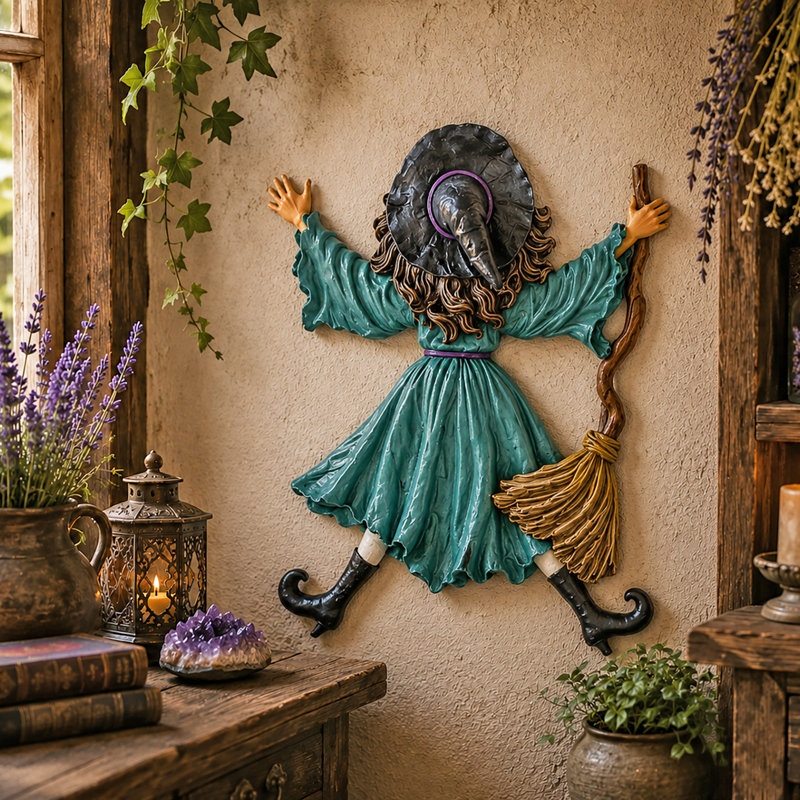 Derita Fantasy & Sci-Fi Wall Decor on Resin, Green