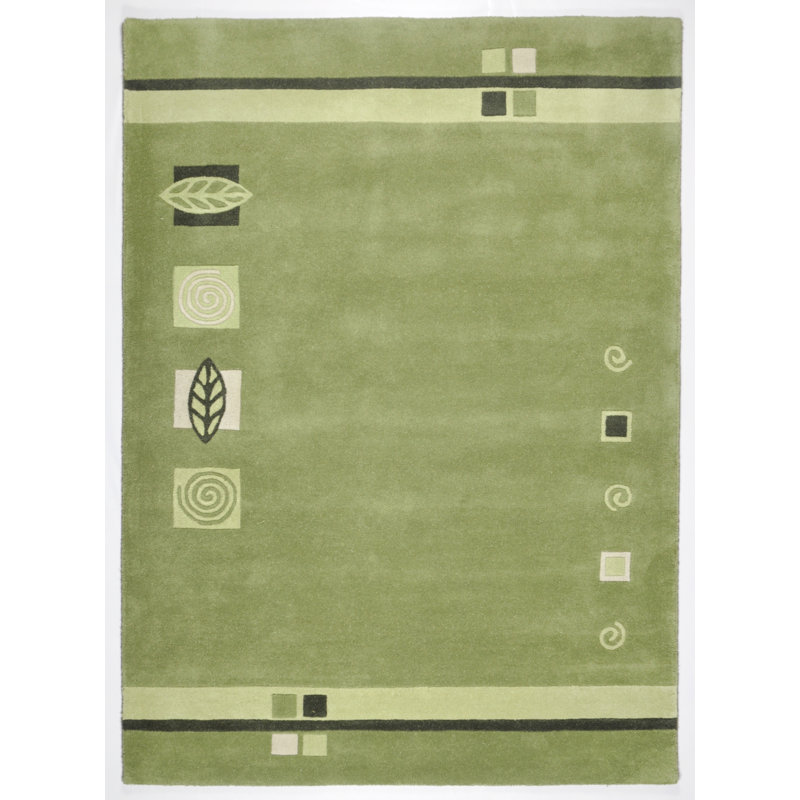 Florida Floral Wool Area Rug, Rectangle 90 x 160cm