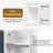 32"W 7"D Mirror Cabinet With Multi-Storage And Adjustable Inner Shelf