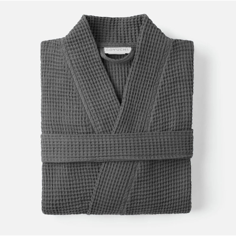 Pebbled Terry Robe, Large/XLarge, Shadow