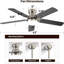 Ventilateur de plafond 5 pales réversible Noiseless