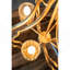 Lustre à 4 lumières en métal, luminaire suspendu avec chaîne réglable pour le vestibule de la salle à manger de la cuisine, ampoule non incluse